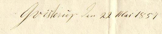 Qvistrup d. 22. maj 1857